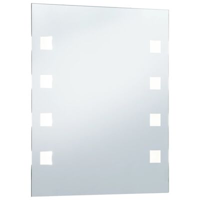 vidaXL Bathroom LED Wall Mirror 50x60 cm