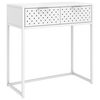 vidaXL Console Table White 72x35x75 cm Steel