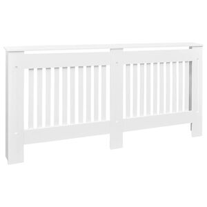 vidaXL Radiator Cover White 172 cm Engineered Wood