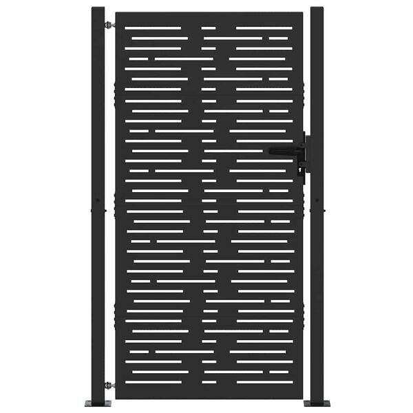 vidaXL Garden Gate 100x175 cm Corten Steel Square Design