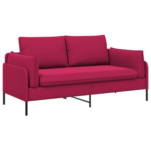 vidaXL 2-Seater Sofa 2-Seater Wine Red 188 x 81 x 89 cm Velvet