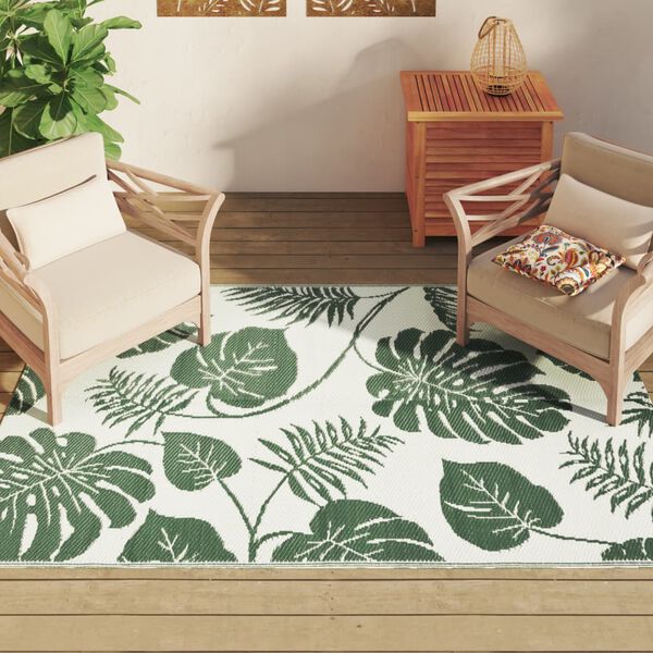 vidaXL Outdoor Carpet ARAKIL Green 140x200 cm PP