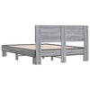 vidaXL Bed Frame without Mattress Grey Sonoma 120x190 cm Small Double