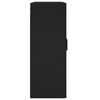 vidaXL Wall Mounted Cabinet Black 69.5x34x90 cm Engineered Wood