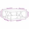 vidaXL Coffee Table Old Wood 70 x 70 x 30 cm Engineered Wood