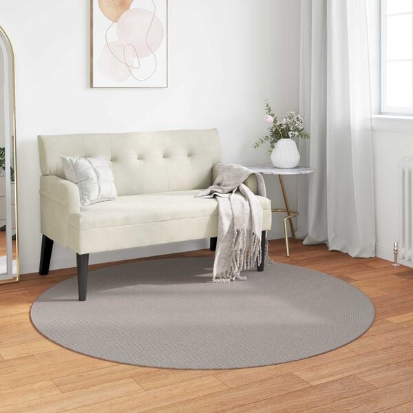 vidaXL Area Rugs Round Cream and Taupe &Oslash; 200 CM