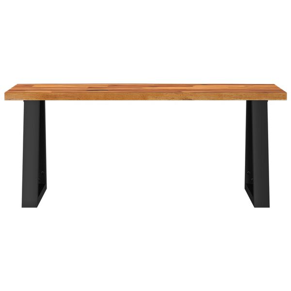 vidaXL Bench with Live Edge 110 cm Solid Wood Acacia