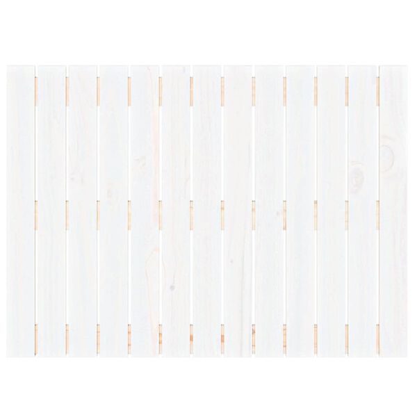 vidaXL Wall Headboard White 82.5x3x60 cm Solid Wood Pine