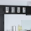 vidaXL Kitchen Cabinet 2 pcs Black 60 x 31 x 40 cm Engineered Wood