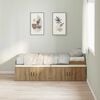 vidaXL Bed Frame with Drawer Artisan Oak 90 x 200 cm Engineered Wood
