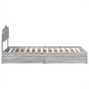 vidaXL Storage Bed Grey Sonoma 100 x 200 cm Engineered Wood