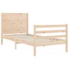 vidaXL Bed Frame without Mattress Single Solid Wood