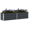 vidaXL Planter Anthracite 195 x 50 x 45 cm Galvanised Steel