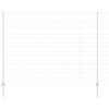 vidaXL Outdoor Wild Fence with Posts 25 x 1.6 m Galvanised Steel Mesh
