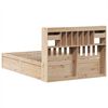 vidaXL Bed Frame without Mattress 150x200 cm King Size Solid Wood Pine