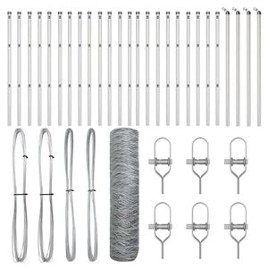 vidaXL Ground Fix Welded Wire Fence 50 x 0.8 m (W x H)