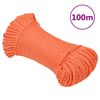 vidaXL Work Rope Orange 3 mm 100 m Polypropylene