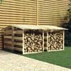vidaXL Pergolas with Roofs 4 pcs 100x90x100 cm Impregnated Pinewood