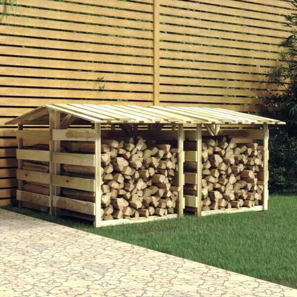 vidaXL Pergolas with Roofs 4 pcs 100x90x100 cm Impregnated Pinewood