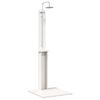 vidaXL Outdoor Shower 206 cm Solid Pine Wood and Stainless Steel White