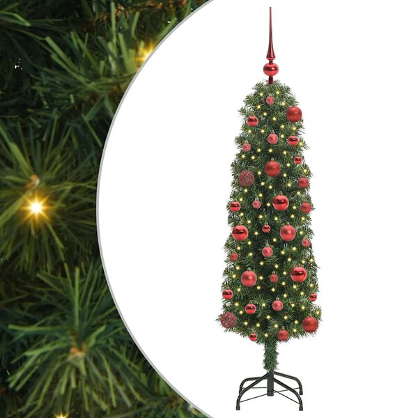 vidaXL Artificial Christmas Tree with 150 LEDs with Stand Green 120 cm