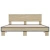 vidaXL Bed Frame without Mattress Sonoma Oak 150x200 cm King Size