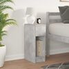 vidaXL Bedside Cabinet with Drawer Concrete Grey 20x36x60 cm