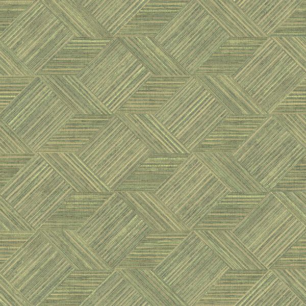 Noordwand Wallpaper Evergreen Wicker Natural Green