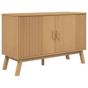 vidaXL Sideboard "OLDEN" Brown 114x43x73,5 cm Solid Wood Pine