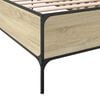 vidaXL Bed Frame without Mattress Sonoma Oak 100x200 cm