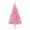 vidaXL Artificial Pre-lit Christmas Tree with 150 LEDs Pink 150 cm PVC
