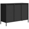 vidaXL Sideboard&nbsp;Black 101.5x39x73.5 cm Cold-rolled Steel