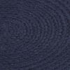 vidaXL Placemats 4 pcs Plain Navy Blue 38 cm Round Cotton