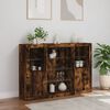 vidaXL Sideboards with LED Lights 3 pcs Smoked Oak Engineered Wood