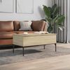 vidaXL Coffee Table Sonoma Oak 100x50x45 cm Engineered Wood and Metal