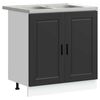 vidaXL Sink Base Cabinet Porto Black 80 x 46 x 81.5 cm Engineered wood