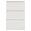 vidaXL Bedside Cabinets 2 pcs White 40x29.5x64 cm Solid Pine Wood