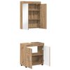 vidaXL Bathroom Furniture Set TULUM Artisan Oak Engineered Wood