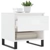 vidaXL Coffee Table High Gloss White 50x46x50 cm Engineered Wood