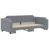 vidaXL Daybed with Trundle without Mattress Light Grey 90x190 cm Single