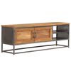 vidaXL TV Cabinet Recycled Teak and Steel 120x30x40 cm