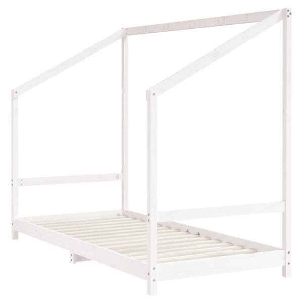 vidaXL Kids Bed Frame White 90x190 cm Solid Wood Pine