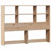 vidaXL Bookcase Bed without Mattress 150x200 cm King Size Solid Wood Pine
