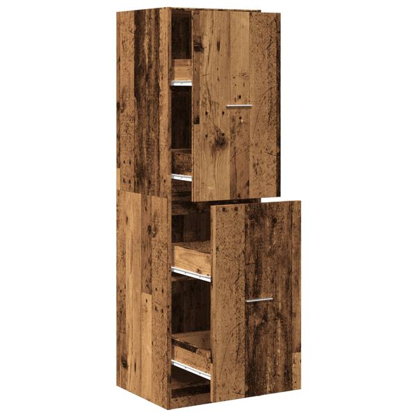 vidaXL Apothecary Cabinet&nbsp;Old Wood 40x41x144.5 cm Engineered Wood