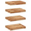 vidaXL Floating Shelves 4 pcs 60x30x4 cm Oil Finished Solid Wood Acacia