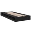 vidaXL Bed Frame without Mattress Black 90x200 cm