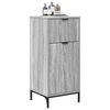 vidaXL Bathroom Cabinet with Drawer Grey Sonoma 39.5 x 36 x 88 cm