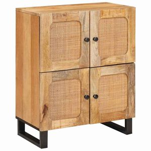 vidaXL Sideboard with Storage Brown 60 x 33 x 75 cm Solid Mango Wood