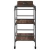 vidaXL Kitchen Trolley Brown Oak 81.5x41x92.5 cm Engineered Wood