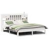 vidaXL Bookcase Bed without Mattress White 180x200cm Solid Wood Pine
